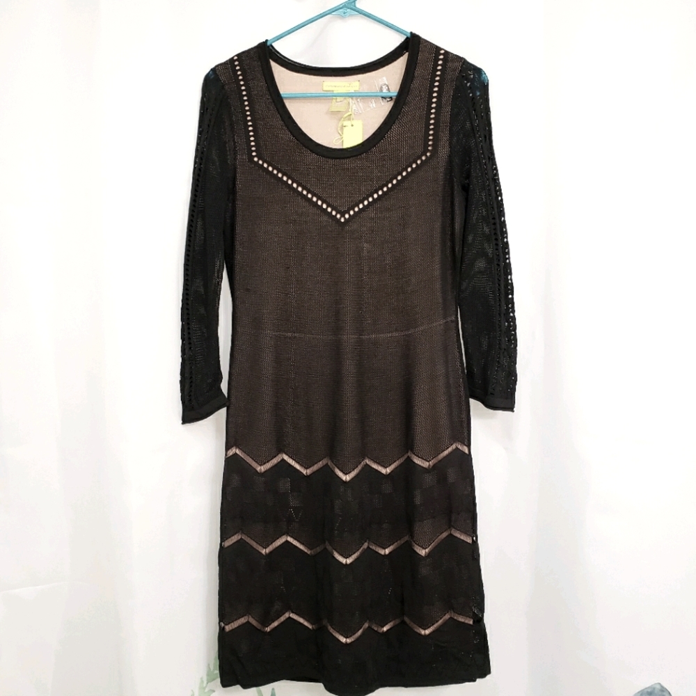 Catherine Malandrino pointelle midi dress